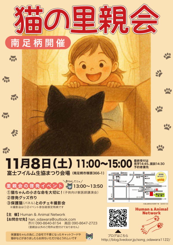 猫の里親会 @南足柄（富士フイルム生協祭り会場）の画像